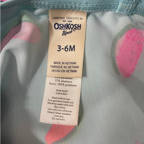 Osh Kosh Bgosh Heathtex Baby Girl 2 Swimsuits Bundle 0-3/3-6 Months Pink Tutu - Picture 4 of 11